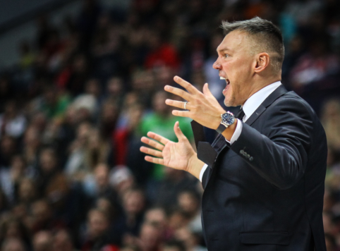 &Scaron;. Jasikevičius antrą mėnesį i&scaron; eilės tapo geriausiu ACB lygos treneriu