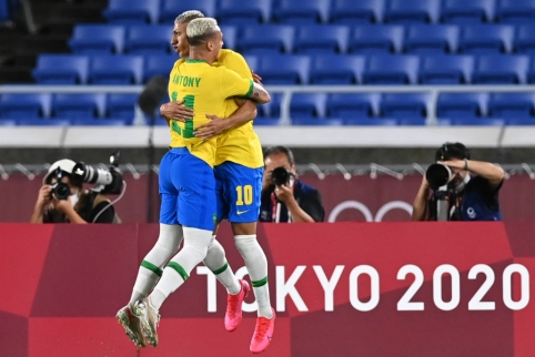 Olimpines žaidynes brazilų futbolininkai pradėjo su trenksmu &ndash; milžini&scaron;ka pergalė prie&scaron; vokiečius