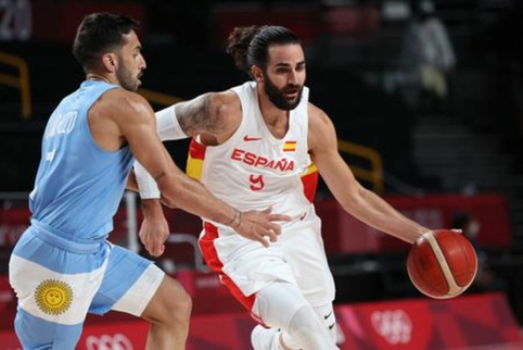 R. Rubio vedama Ispanija nugalėjo argentiniečius ir užsitikrino vietą atkrintamosiose