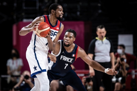 Sensacijos nebus: JAV rinktinė įveikė rimtą i&scaron;&scaron;ūkį metusią Prancūziją ir pasidabino aukso medalius