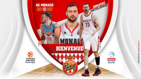 Oficialu: prie &bdquo;Monaco&ldquo; gretų prisijungė į Eurolygą grižęs D. Motiejūnas