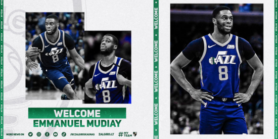 Oficialu: &bdquo;Žalgiris&ldquo; komplektacijos darbus užbaigė pasira&scaron;ydami vienerių metų sutartį su E. Mudiay