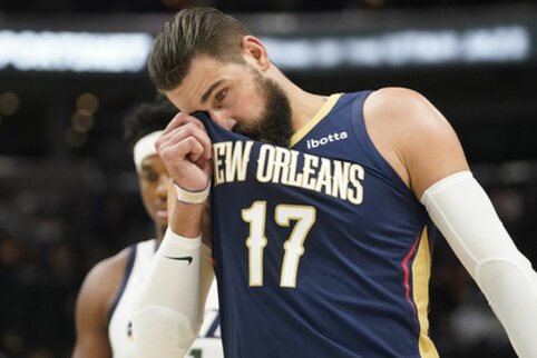 J. Valančiūno sąskaitoje dvigubas dublis, tačiau &bdquo;Pelicans&ldquo; pralaimėjo