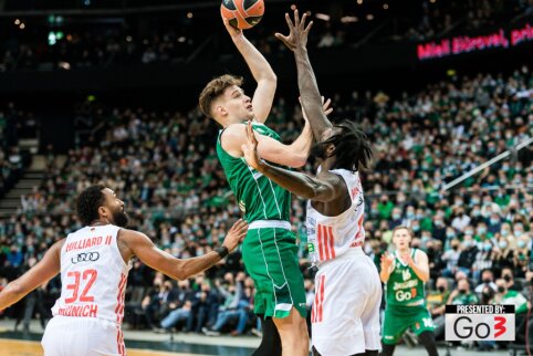 Nukraujavęs &bdquo;Žalgiris&ldquo; rungtynių gale turėjo pripažinti &bdquo;Bayern&ldquo; prana&scaron;umą