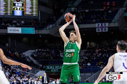 Charakterį demonstravęs Kauno &bdquo;Žalgiris&ldquo; krito prie&scaron; Madrido &bdquo;Real&ldquo;