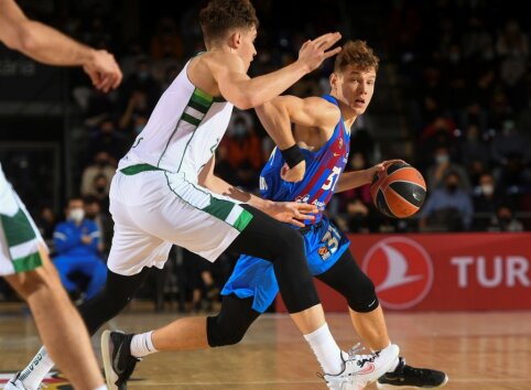 &bdquo;Žalgiris&ldquo; i&scaron;vykoje neturėjo &scaron;ansų prie&scaron; R. Jokubaičio vedamą &bdquo;Barcą&ldquo;