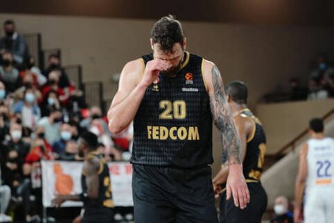 D. Motiejūnas produktyviai i&scaron;naudojo savo minutes, bet &bdquo;Monaco&ldquo; dramati&scaron;kai pralaimėjo