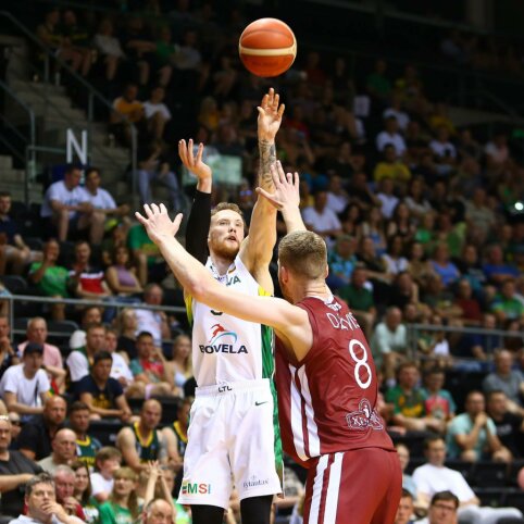 Masiulio ir Brazdeikio vedama rinktinė sutriu&scaron;kino Latviją