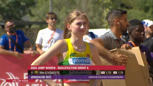 V. Sta&scaron;aitytė pagerino asmeninį rekordą ir pateko į Europos U18 finalą