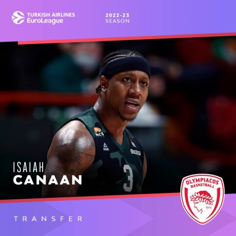 Oficialu: &bdquo;Olympiacos&ldquo; gretose T. Dorsey keičia I. Cannanas