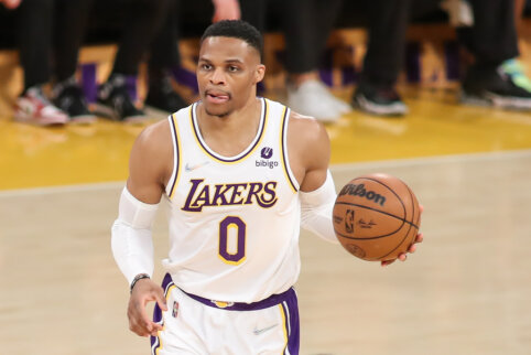 &bdquo;Lakers&ldquo; ir &bdquo;Pacers&ldquo; nepavyksta susitarti dėl R. Westbrooko mainų