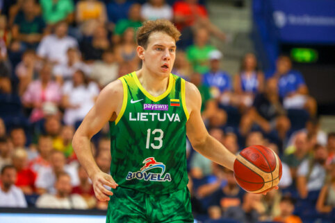 Pirmosiose Lietuvos rinktinės kontrolinėse rungtynėse &ndash; užtikrinta pergalė prie&scaron; estus