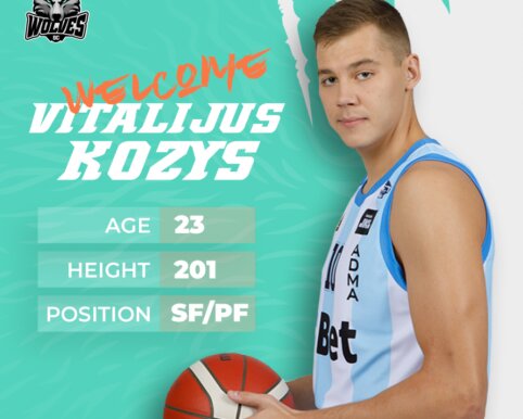 &bdquo;Wolves&ldquo; gretas papildė V. Kozys