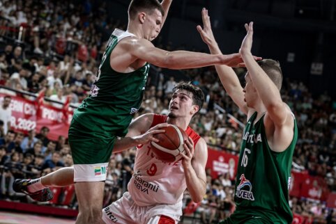 Dramą turki&scaron;koje pirtyje pralaimėję 18-mečiai baigė kovą dėl medalių