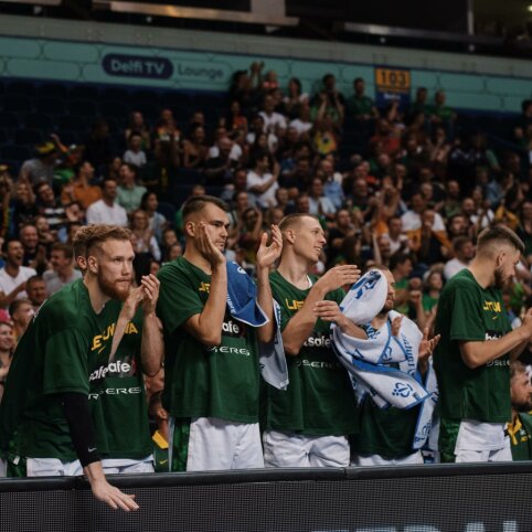 Paskelbtas Lietuvos rinktinės dvyliktukas rungtynėms prie&scaron; Juodkalniją