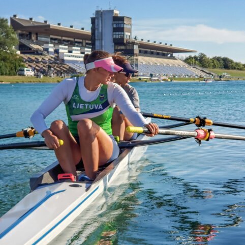 Irkluotojai M.Kazlauskaitė ir D.Jančionis &ndash; naujos olimpinės rungties pasaulio čempionai