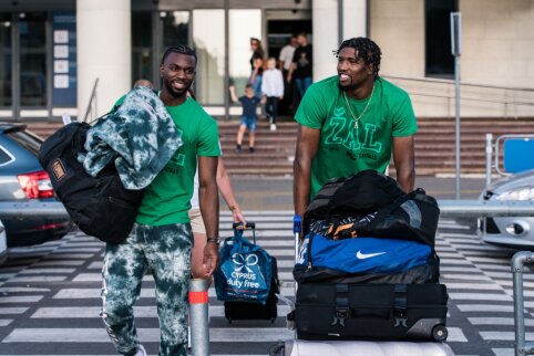 &bdquo;Žalgirio&ldquo; naujokai K. Evansas ir K. Hayesas atvyko į Lietuvą