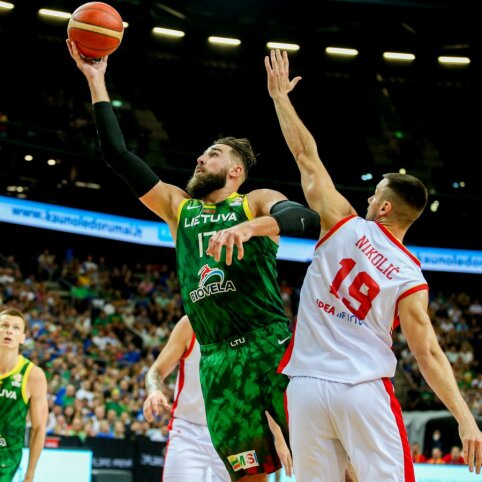 Trečiajame kėlinyje dominavusi Lietuvos rinktinė nugalėjo juodkalniečius