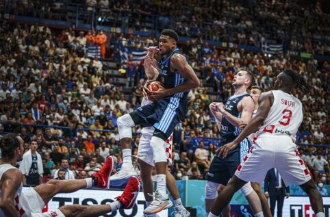 G. Antetokoumpo ir T. Dorsey vedami graikai palaužė kroatus