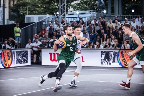 Lietuvos 3x3 vyrų rinktinė su pergale pradėjo Europos čempionatą