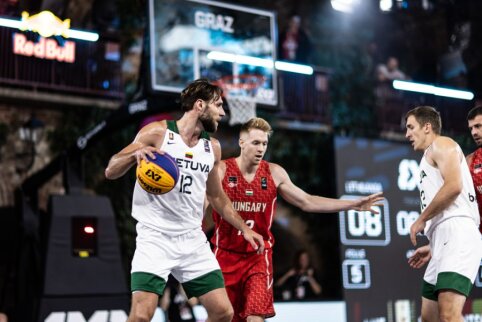 Vyrų 3x3 rinktinė i&scaron;kovojo antrąją pergalę Europos čempionate