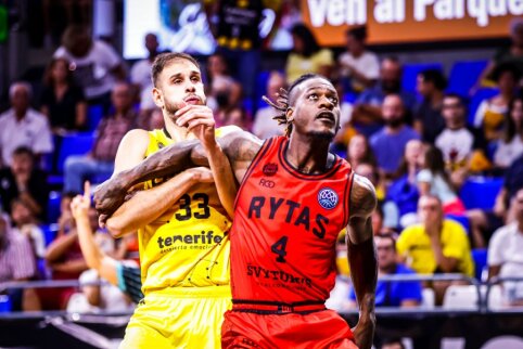 Čempionų lygos starte &ndash; &bdquo;Ryto&ldquo; pralaimėjimas Tenerifėje