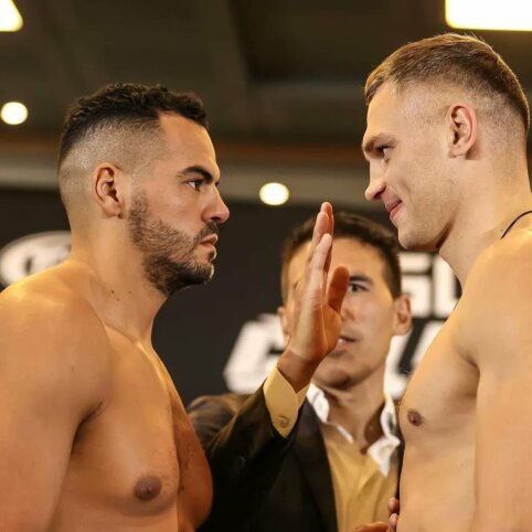 Varžovą su pilvuko numetimu pasveikinęs S. Maslobojevas: &bdquo;Visą gyvenimą treniravaus &scaron;iai kovai&ldquo;