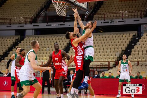 Brazdeikio vedamas &bdquo;Žalgiris&ldquo; neatsilaikė prie&scaron; &bdquo;Olympiakos&ldquo;