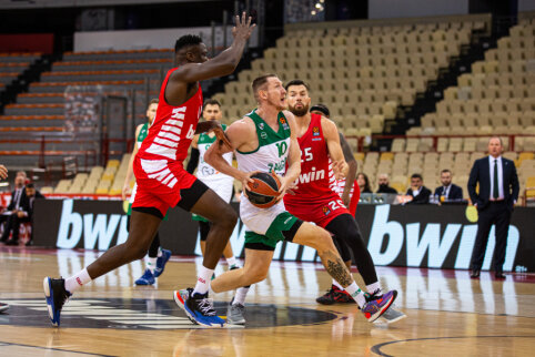 Tarp gražiausių Eurolygos turo epizodų &ndash; D. Motiejūno ir R. &Scaron;mito dėjimai