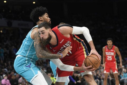 J. Valančiūnas su &bdquo;Pelicans&ldquo; pranoko buvusį klubą &bdquo;Grizzlies&ldquo;