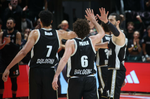 Klampiame Italijos derbyje &ndash; M. Teodosičiaus trita&scaron;kiai ir &bdquo;Virtus&ldquo; pergalė