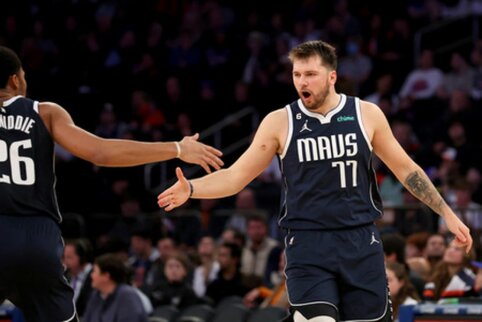 T. Hardaway ir L. Dončičiaus duetas atvedė &bdquo;Mavs&ldquo; į lengvą pergalę Niujorke