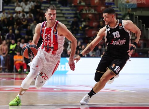 Belgrado derbyje &ndash; &bdquo;Crvena Zvezda&ldquo; pergalė po lemiamo N. Nedovičiaus metimo