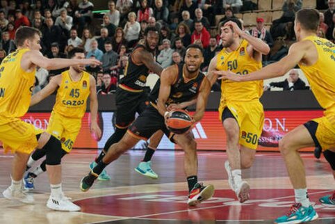 E. Okobo metimas su sirena i&scaron;plė&scaron;ė &bdquo;AS Monaco&ldquo; pergalę prie&scaron; ALBA