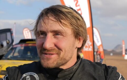 Driokstelėję lietuviai Dakaro pabaigoje: L. Kancius ir V. Pa&scaron;kevičius &ndash; pirmi