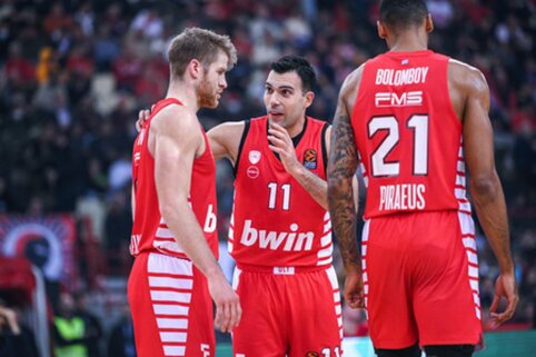 Eurolygos finalas Kaune: &bdquo;Olympiacos&ldquo; &ndash; &bdquo;Real&ldquo; (tiesiogiai)