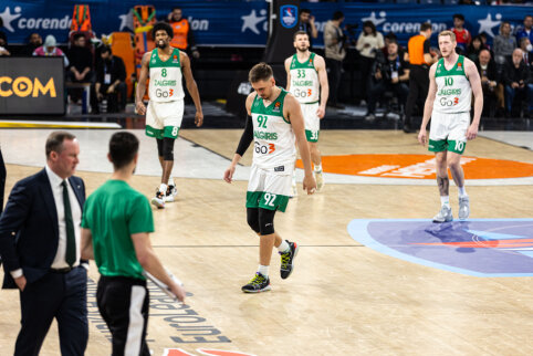 &bdquo;Žalgiris&ldquo; antrą kartą &scaron;iame sezone krito prie&scaron; Eurolygos čempionus