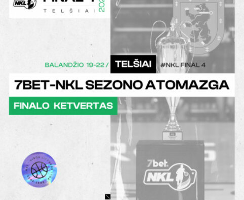 NKL finalo ketvertas įvyks Tel&scaron;iuose