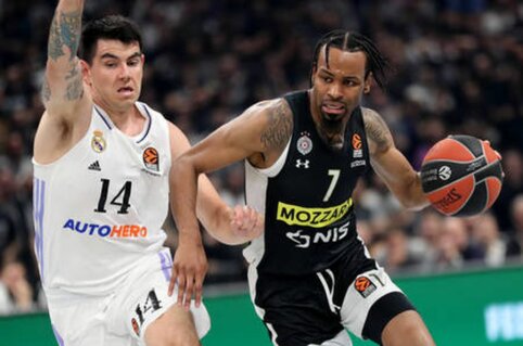 Masinėmis mu&scaron;tynėmis paženklintoje kovoje &bdquo;Partizan&ldquo; nustūmė &bdquo;Real&ldquo; ant bedugnės kra&scaron;to