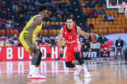 Fantasti&scaron;kas Slouko trita&scaron;kis i&scaron;plė&scaron;ė pergalę &bdquo;Olympiakos&ldquo; ekipai