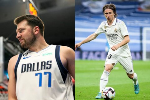 Benzema atsisveikinimo ceremonijoje &bdquo;Real&ldquo; prezidentas Modričių sumai&scaron;ė su Dončičiumi