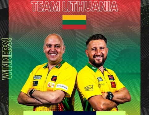 Lietuvos smiginio duetas neprilygo rekordiniams lenkams