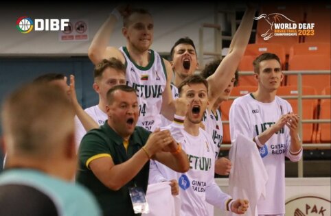 Izraelį patiesusi Lietuvos kurčiųjų rinktinė &ndash; pasaulio čempionato finale