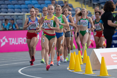 G. Karinauskaitė ir T. Ker&scaron;ulis &ndash; Europos U23 čempionato finale