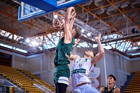 Dvide&scaron;imtmečių viltys dužo: milžini&scaron;ką deficitą panaikinę belgai įveikė lietuvius