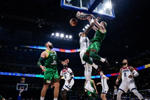 Neįtikėtina: Lietuvos krep&scaron;inio rinktinė trečią kartą per savo istoriją įveikė amerikiečius