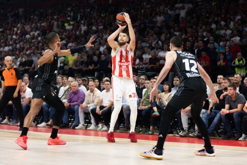 R. Giedraitis sužaidė rezultatyviausias sezono rungtynes, o &bdquo;Crvena Zvezda&ldquo; pratęsimo dramoje krito prie&scaron; &bdquo;Barcą&ldquo;