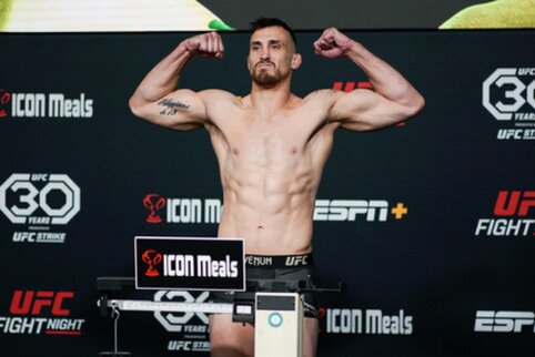 Po kelių pergalių i&scaron; eilės &ndash; nesėkmė UFC ringe: M. Bukauską nokautavo Brazilijos kovotojas