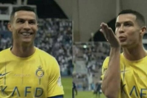 L. Messi vardą skandavusiems varžovų sirgaliams C. Ronaldo siuntė &bdquo;bučinius&ldquo; &ndash; &bdquo;Al-Nassr&ldquo; pralaimėjo derbį 