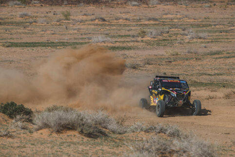 Paai&scaron;kėįo dėl ko R. Baciu&scaron;ka Dakaro starte prarado valandą laiko